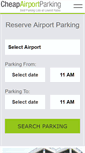 Mobile Screenshot of cheapairportparking.org