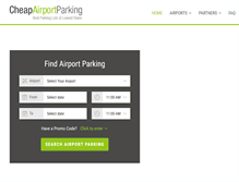 Tablet Screenshot of cheapairportparking.org